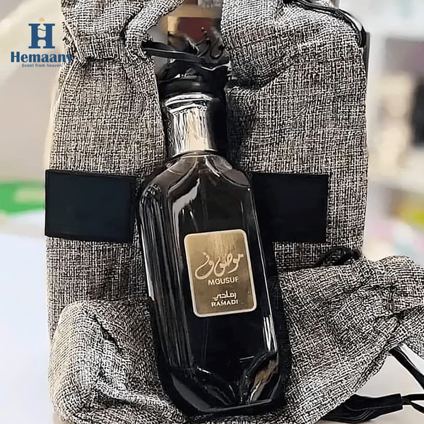 عطر موصوف رمادي من شركة ارض الزعفران رجالي 100مل